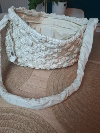 Sac Desigual blanc texturé – neuf avec étiquette