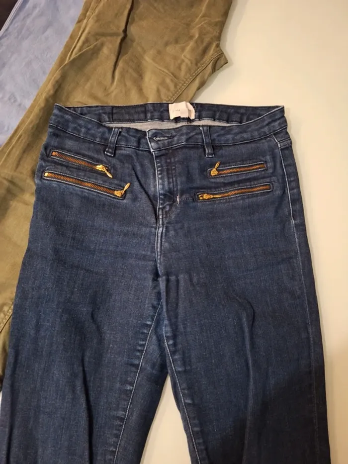 Lot 5 pantalons jeans 40 - photo numéro 3