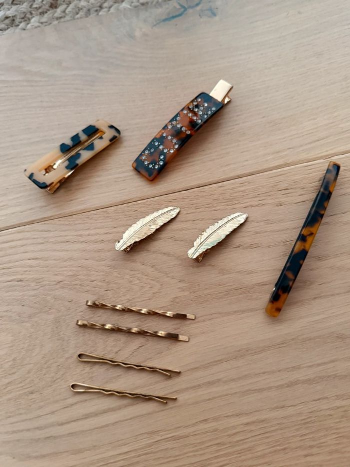 Lot pinces cheveux coiffure léopard Hair clip Haarspange Pinza para el cabello Fermaglio per capelli - photo numéro 4