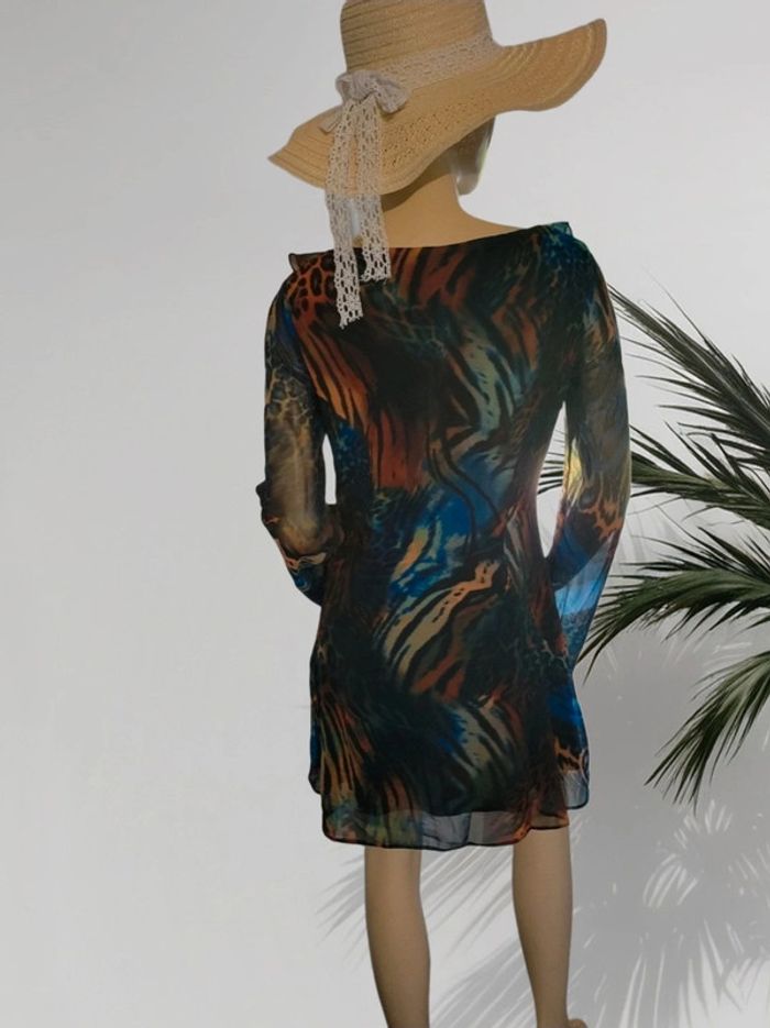 Robe courte volantée m. longue taille 38 - photo numéro 7