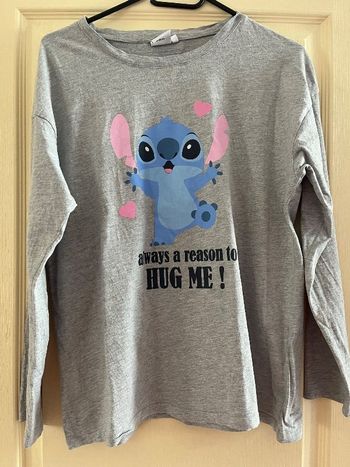 Haut de pyjama manches longues stitch
