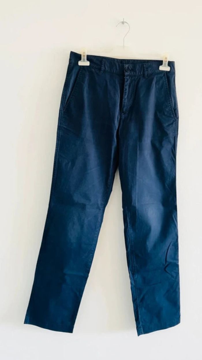 Pantalon chino Lacoste bleu marine