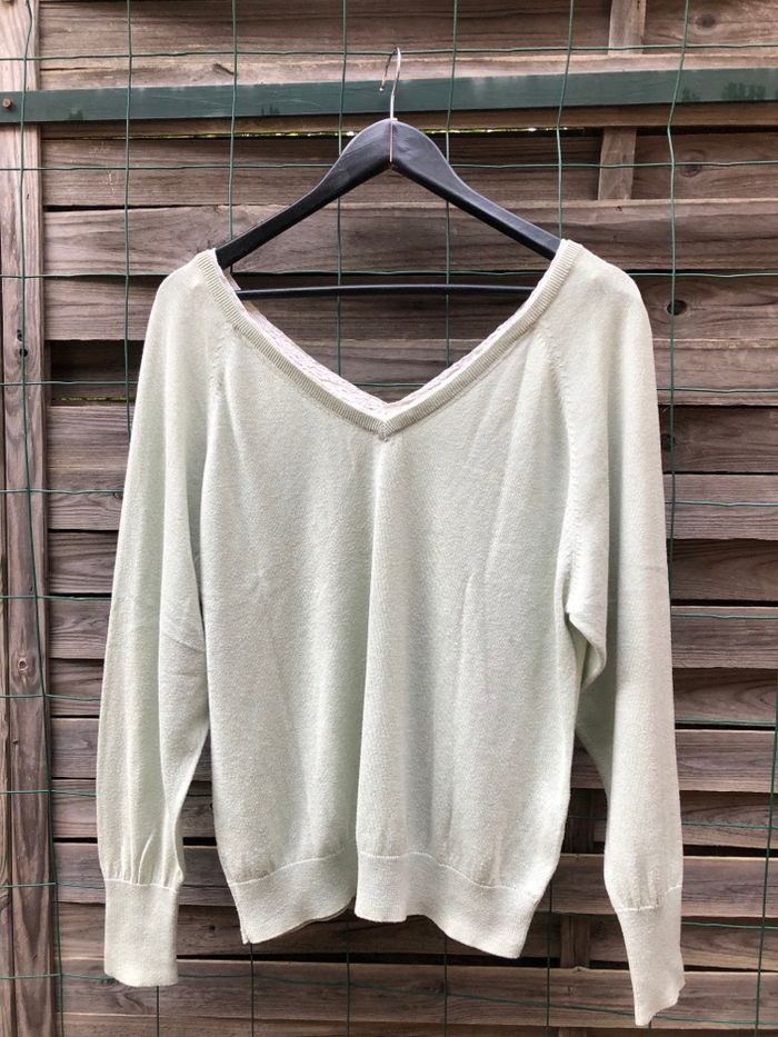 Pull col v dentelé  Zara - photo numéro 6