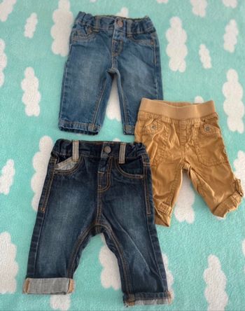 3 pantalons bébé Kiabi 3 mois