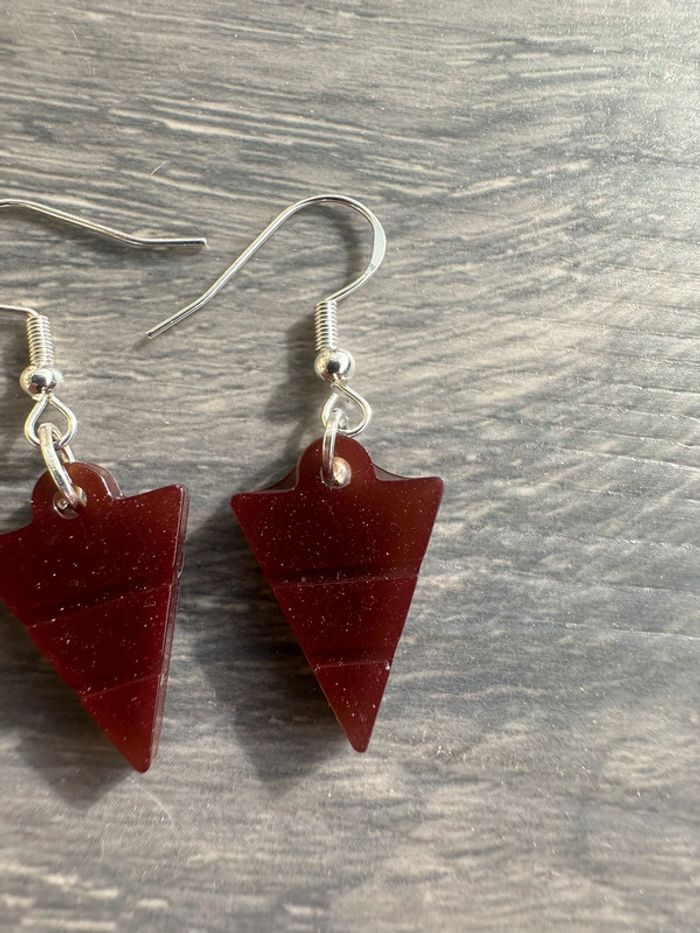 Boucles d'oreilles triangle - photo numéro 4