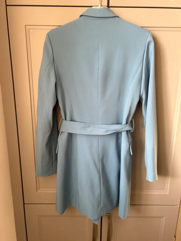 Robe blazer bleu clair stradivarius - photo numéro 3