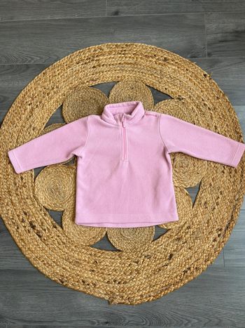 Pull polaire rose Quechua 18 mois