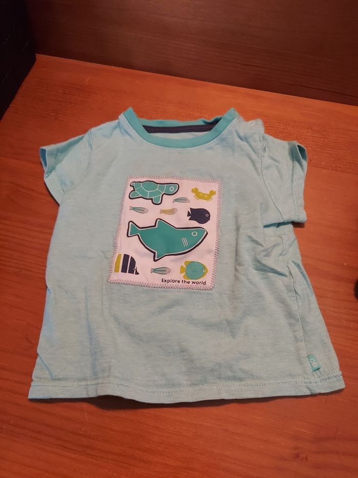 Lot de 6 t-shirt taille 6mois 68 - photo numéro 2