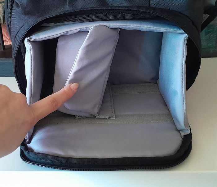 Sac à dos noir pour appareil photo - photo numéro 6