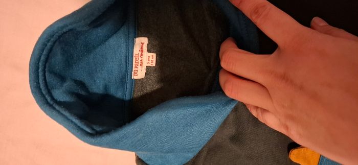 Sweat dinosaure bleu gris 5 ans DPAM - photo numéro 8