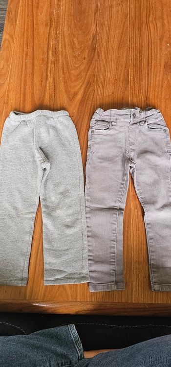 Lot garçon 3 ans jean et jogging gris 98cm