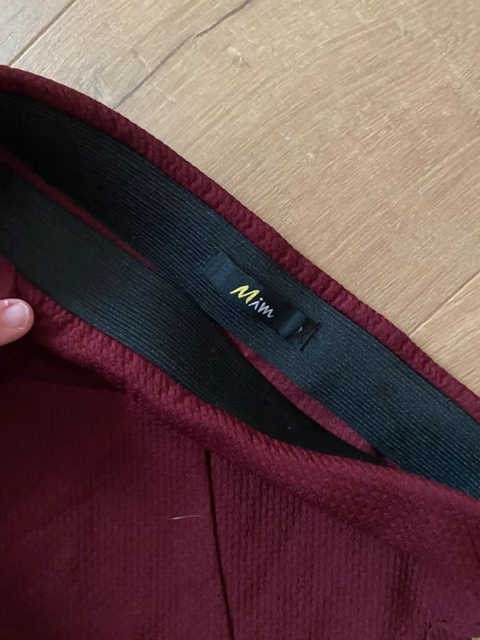 Jupe droite Mim rouge bordeaux - photo numéro 2