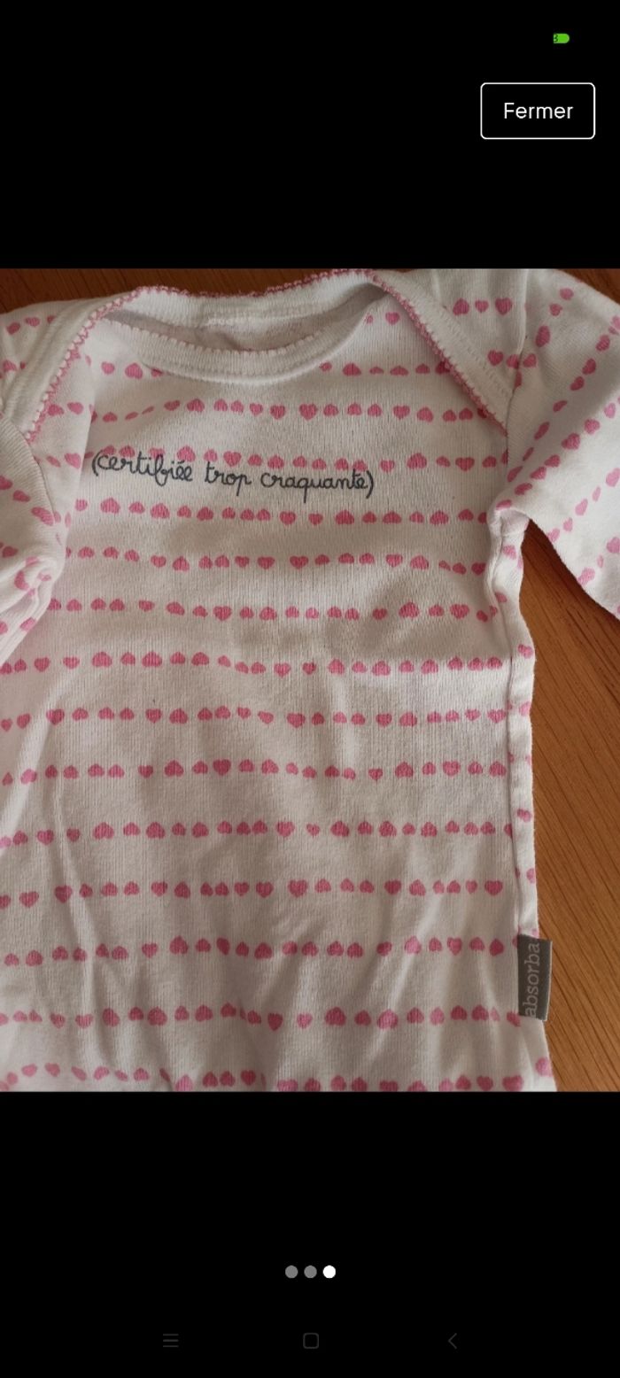 Lot de 1 pyjama et 1 bodie taille 1 an en très bon état - photo numéro 3