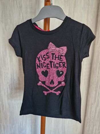 T-shirt manches courtes enfant fille 4 ans Tissaia Viscose Elasthanne