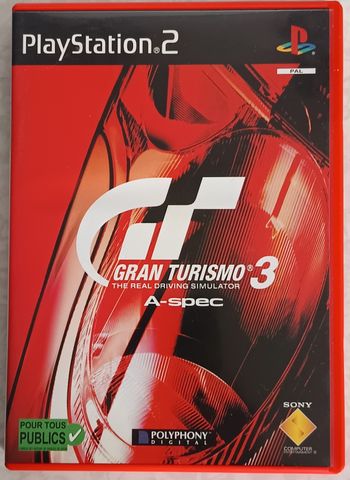 Gran Turismo 3 PS2 PAL FR TBE complet . version boitier rouge