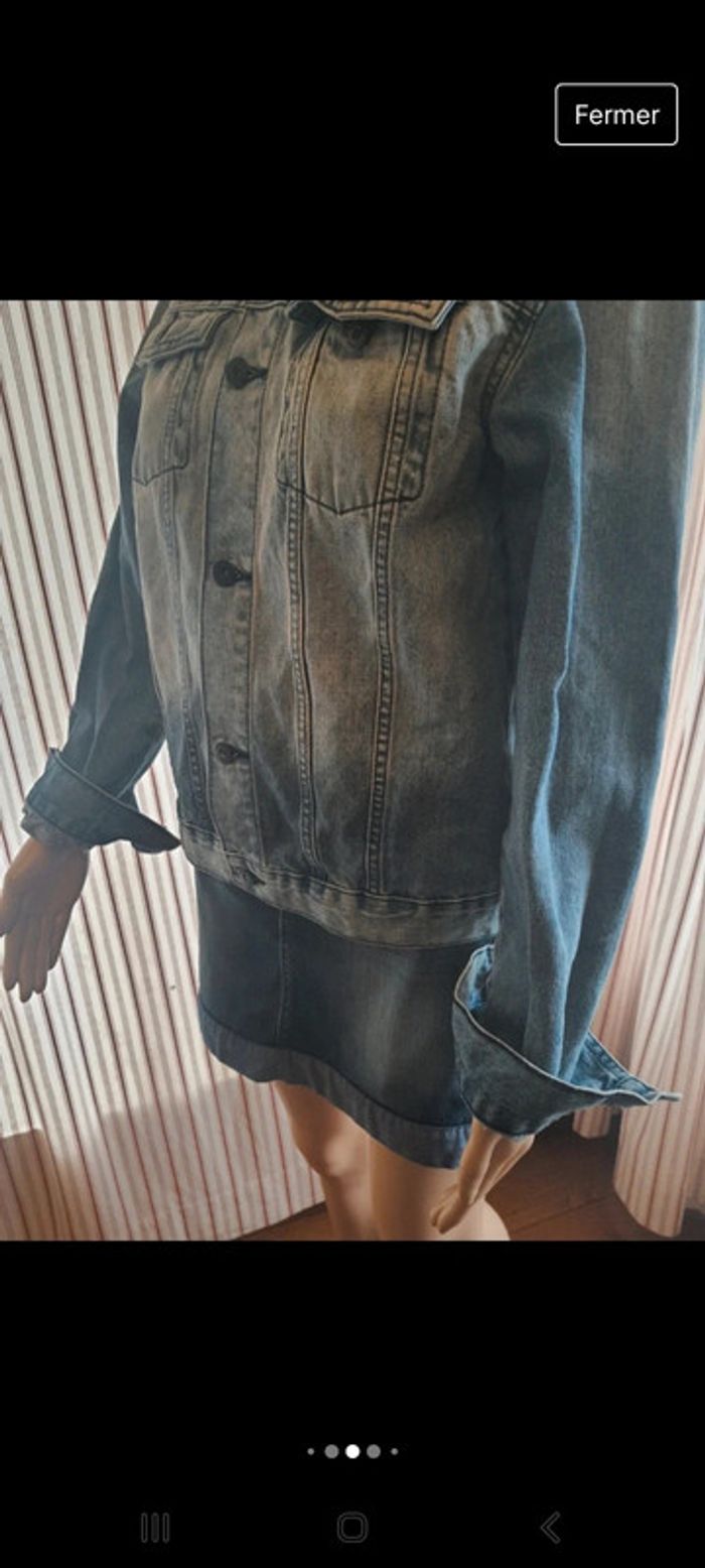 Veste en Jeans garçon H&M eur 12/13 ans - photo numéro 5