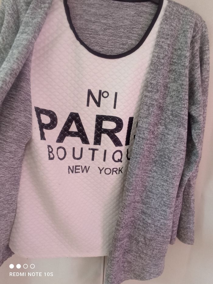 Pull femme 2 en 1 femme taille S/36 - photo numéro 2