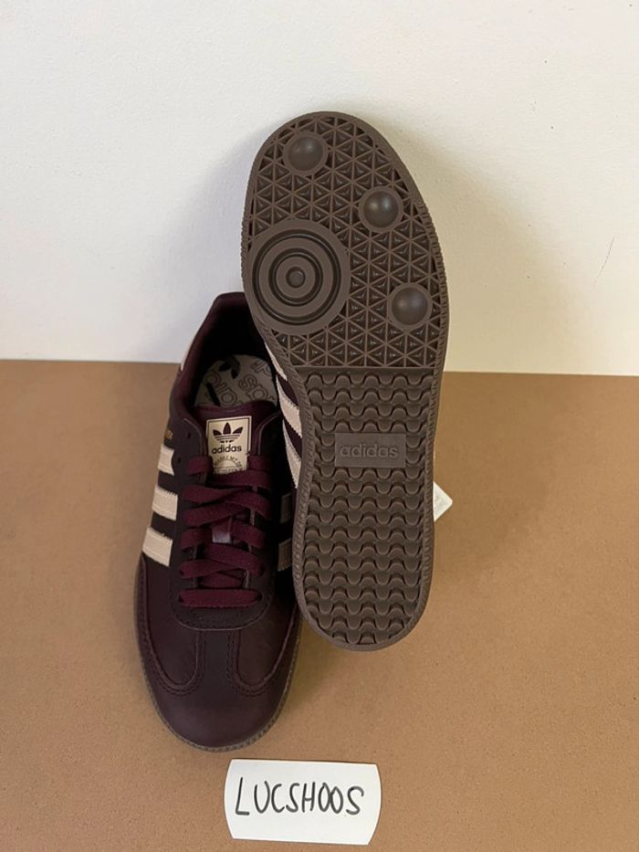 Adidas Samba Maroon Crystal Sand Taille 36,5 - photo numéro 5