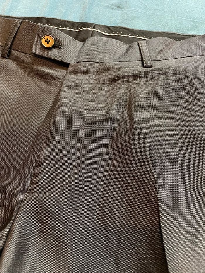 Pantalon de costume gris métallique - photo numéro 7