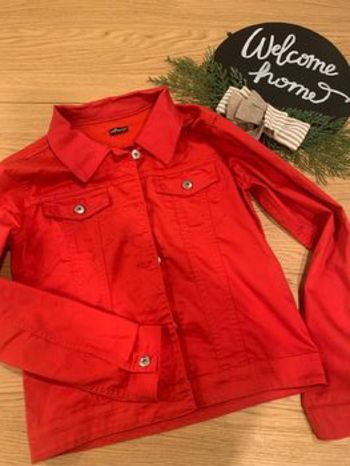 🧥 Veste en jean rouge Influx – Taille M 🔥