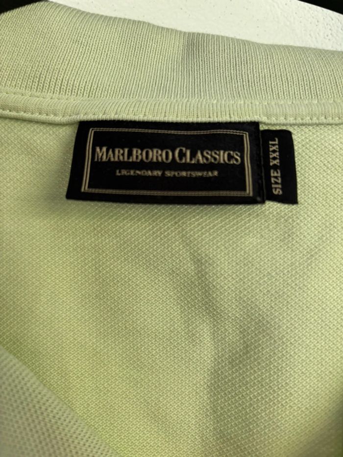 Polo Marlboro Classics vert clair – Taille XXXL – Vintage - photo numéro 6