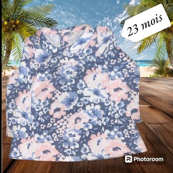 Haut manches longues fleuries