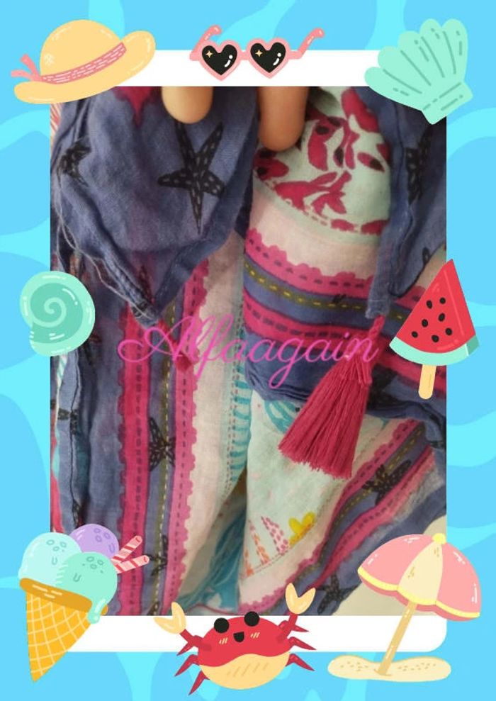 Ensemble robe foulard catimini monde marin 3ans - photo numéro 13