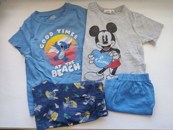 Lot de 2 pyjamas Disney Stitch Mickey Taille 3 ans