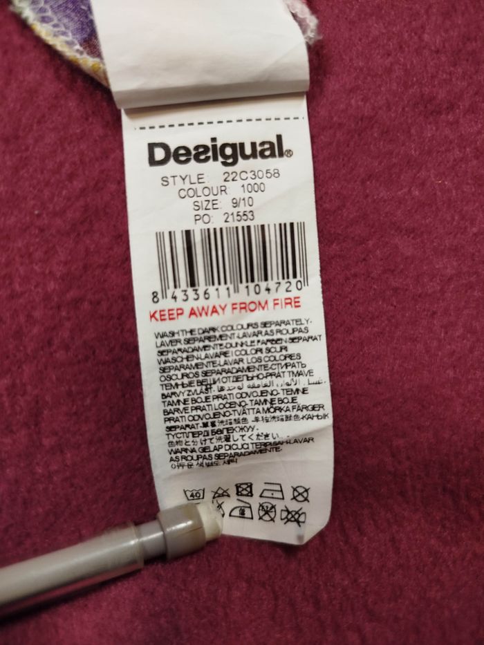 débardeur tunique desigual 9/10 ans fille croisé dos - photo numéro 6