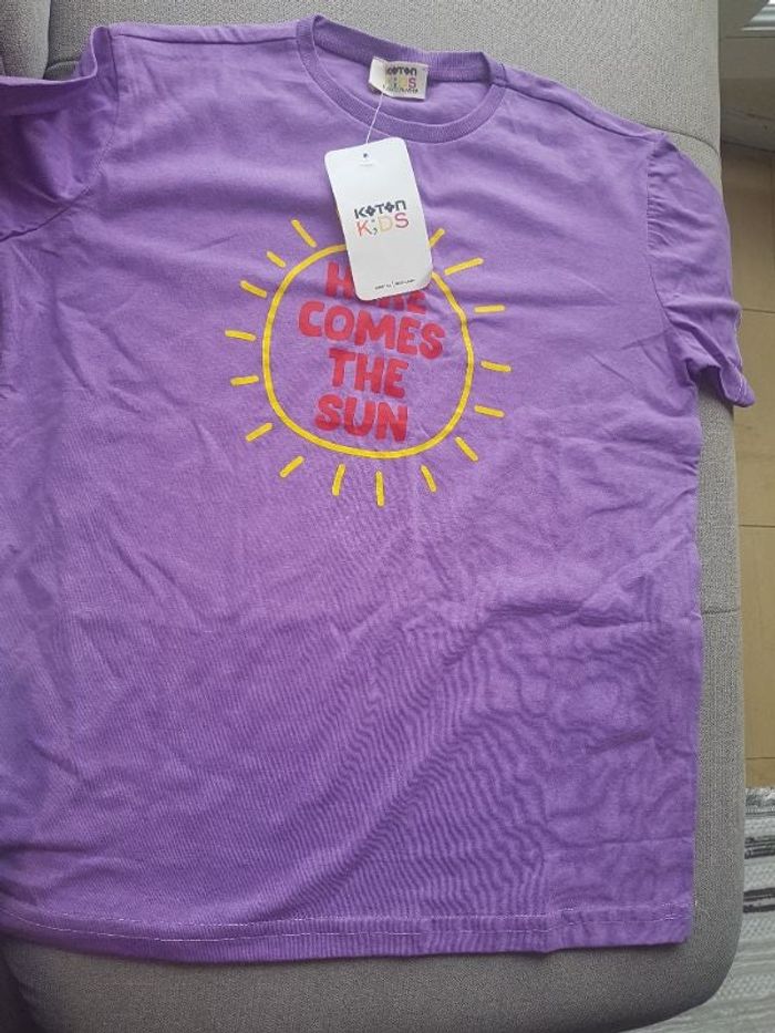 T-shirt violet fille 9 ans