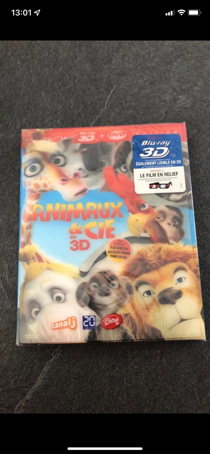 Dvd animaux et compagnie 3 D