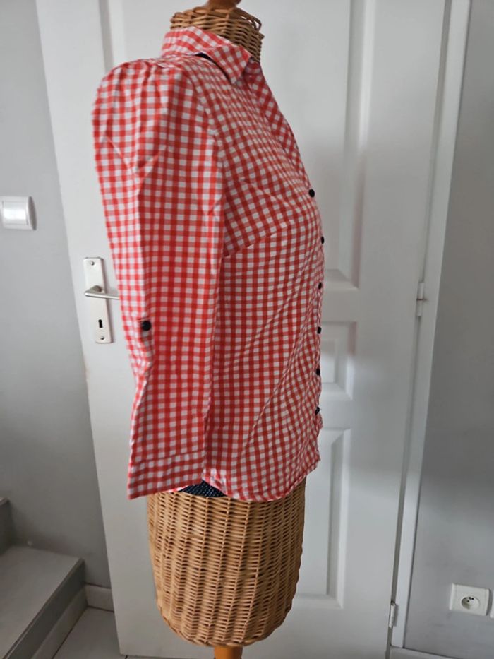 Chemisier femme manches 3/4 cache cache taille M u45 - photo numéro 7