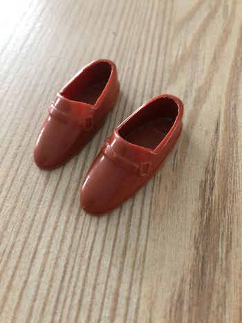 Paire de chaussures de marié homme Marron