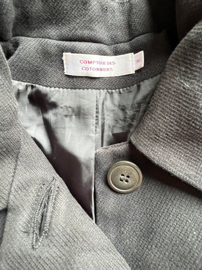 Manteau noir comptoir des cotonniers S - photo numéro 6