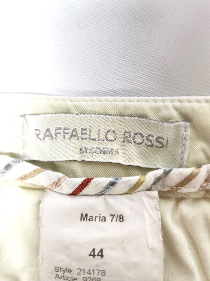 Pantalon chino Raffaello Rossi, couleur jaune crème, taille 44 - photo numéro 4
