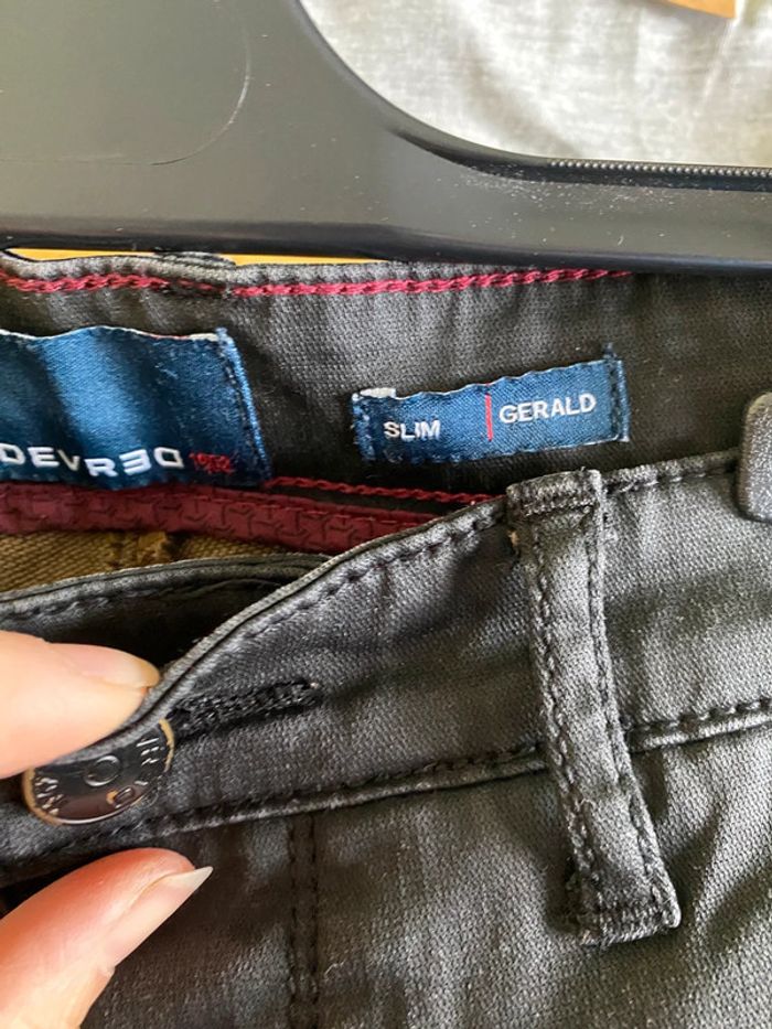 Pantalon jeans Slim Gérald Devred Taille 38 - photo numéro 3