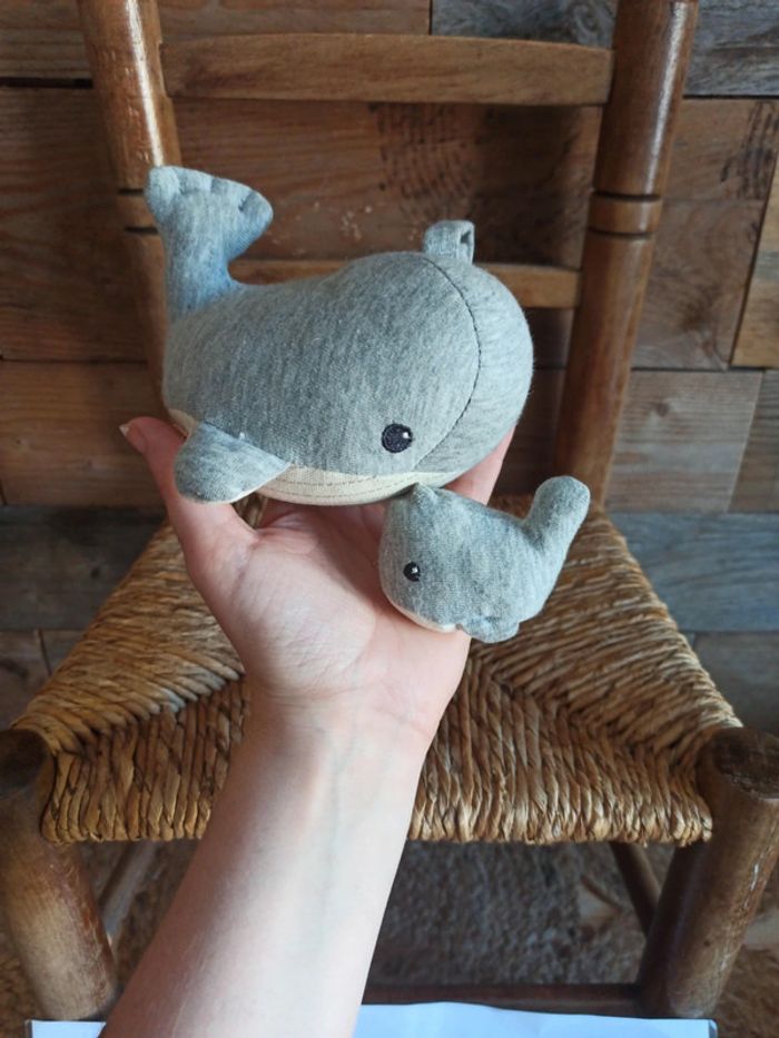 Peluche baleine boite à musique h&m home tbe - photo numéro 4