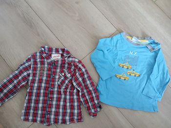 Chemise Levi's 9-12 mois et tricot Cadet Rousselle 12mois