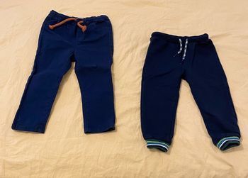 Jean et pantalon bleus foncés, lot de 2, 12-18 mois