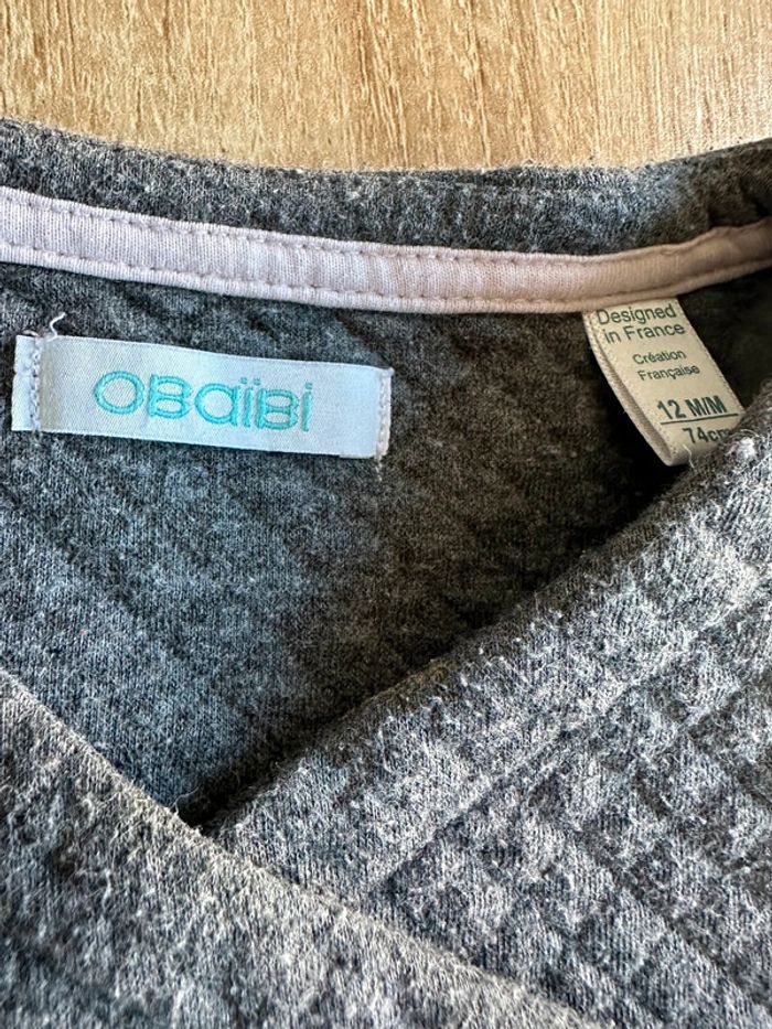 Gilet obaibi gris - photo numéro 3