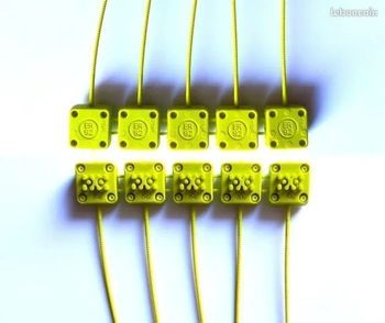 Plomb EDF Scellé ER92 linky carré Vert 10pcs