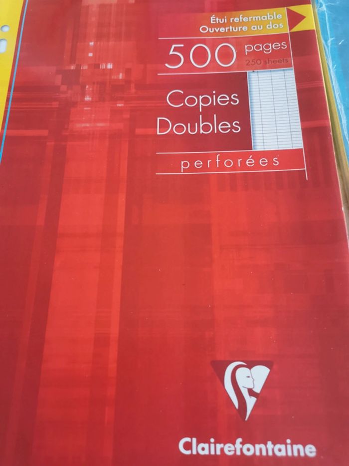 Gros lot de papeterie scolaire – feuilles, cahiers, fournitures neuves - photo numéro 8