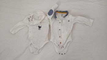 Lot de 2 bodies bébé - 3 mois