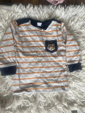 Maillot manches longues  3/6  mois