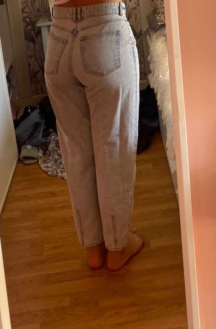 Jean mom fit délavé - photo numéro 2