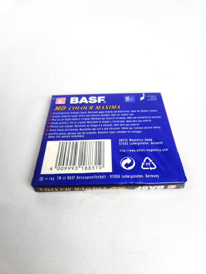 MiniDisc BASF MD Colour Maxima 74 Recordable Neuf scellé - Jaune - photo numéro 4