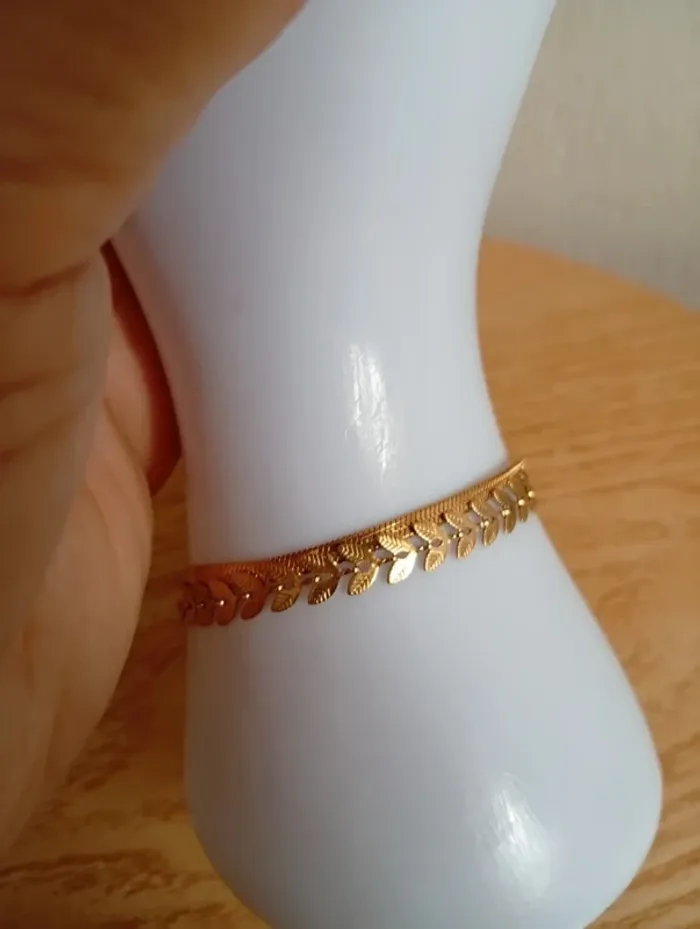 Bracelet double en acier inoxydable couleur - photo numéro 2