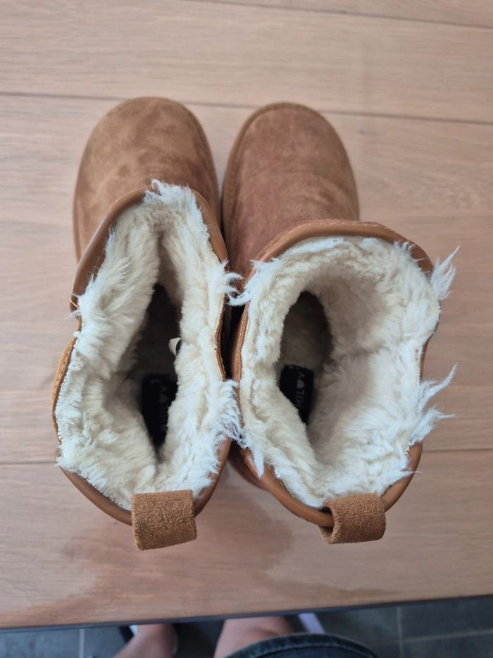 Bottines suédine fourrées - photo numéro 6
