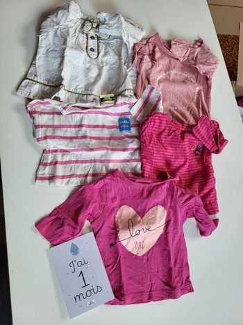 Lot 5 t-shirts manches longues