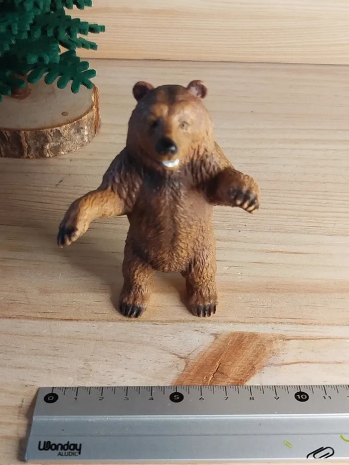 Schleich ours brun debout Figurine Animal de la forêt - photo numéro 5